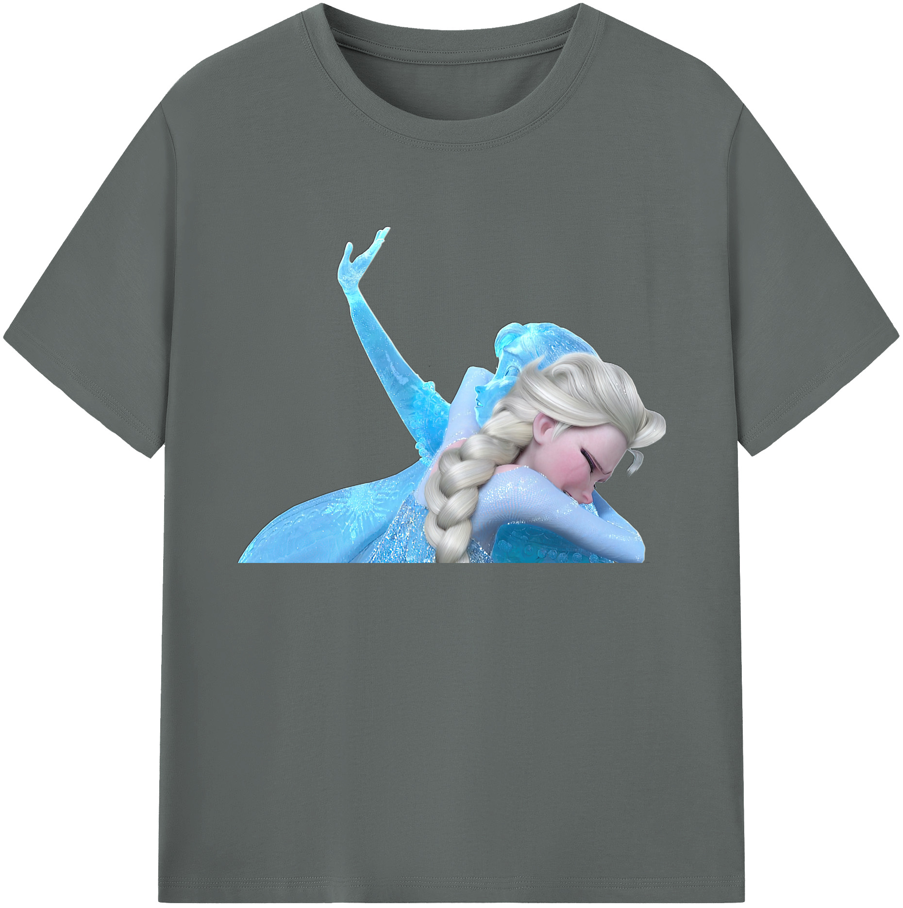 （画像用） アナと雪の女王 アンナ エルサ Frozen Anna Elsa 綿100％ メンズ半袖Tシャツ｜肌触りやわらか＆通気性